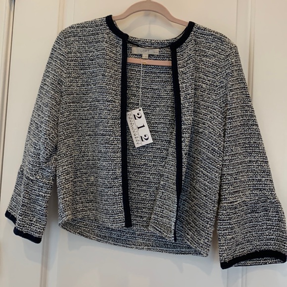 Ann Taylor Loft Blue Spring Jacket- Petite Small - Picture 1 of 5